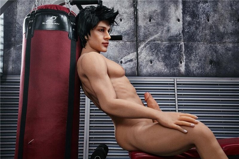 162cm Poupée Masculine En Silicone Avec Muscles Et Un Gros Pénis- Frankie