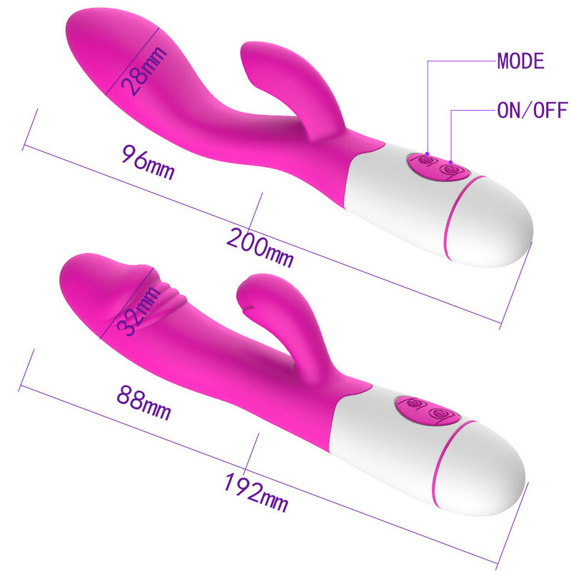 30 Vitesses Double Pénétration Vibrateur Pour Le Vagin Clitoris Masseur Produits Érotiques Jouets Sexuels Pour Femmes Adultes Articles Intimes