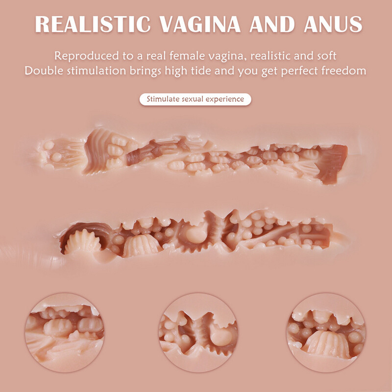 Poupée De Sexe Grandeur Nature Avec Vagin Réaliste, Anus Masturbateur Pour Homme, Jouets Sexuels