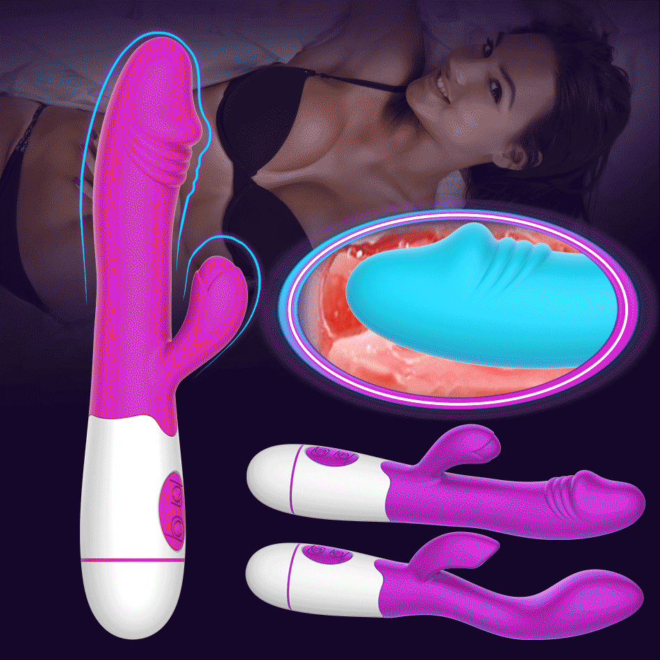 30 Vitesses Double Pénétration Vibrateur Pour Le Vagin Clitoris Masseur Produits Érotiques Jouets Sexuels Pour Femmes Adultes Articles Intimes